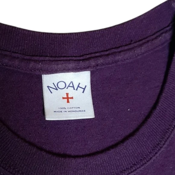 Noah NYC | Eggplant | Big Logo | Cross Tee | XL - Picture 3 of 8
